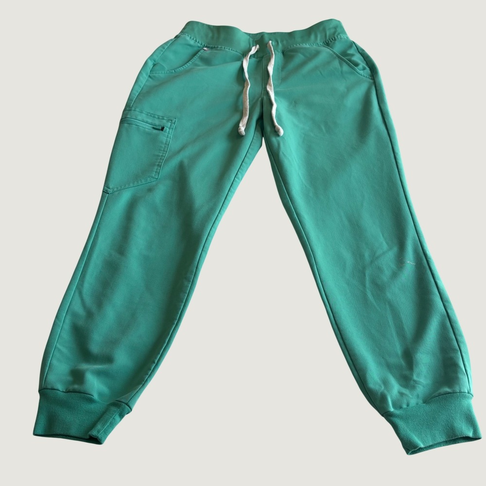 Figs Zamora Jogger Scrub Pants Womens Small Petite Teal Green W18SW2005NP